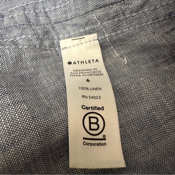 Athleta Cabo Linen Jogger in Chambray Blue - Picture 6 of 7